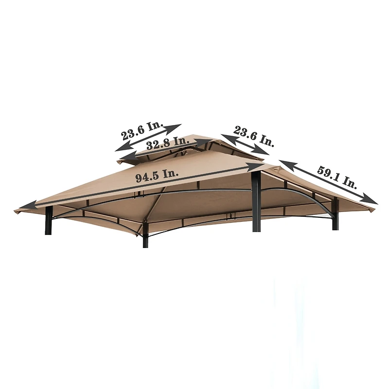 Streamdale Grill Canopy Replacement, Double Tiered