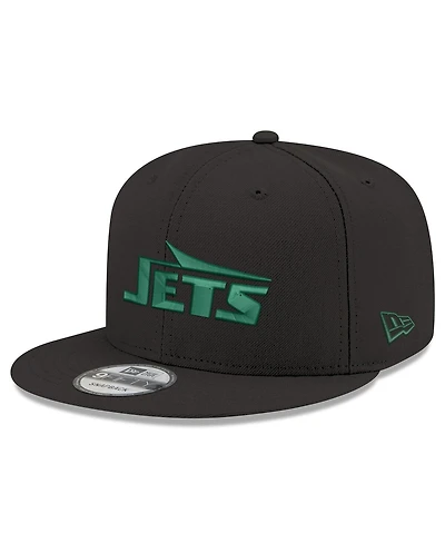 New Era Men's Black New York Jets Standard 9FIFTY Snapback Hat