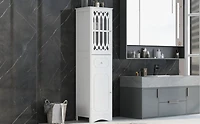 Streamdale Freestanding White Bathroom Cabinet