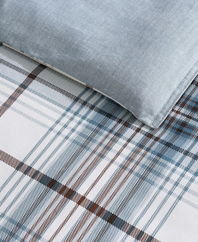 Eddie Bauer Alder Plaid Reversible 3 Piece Comforter Set