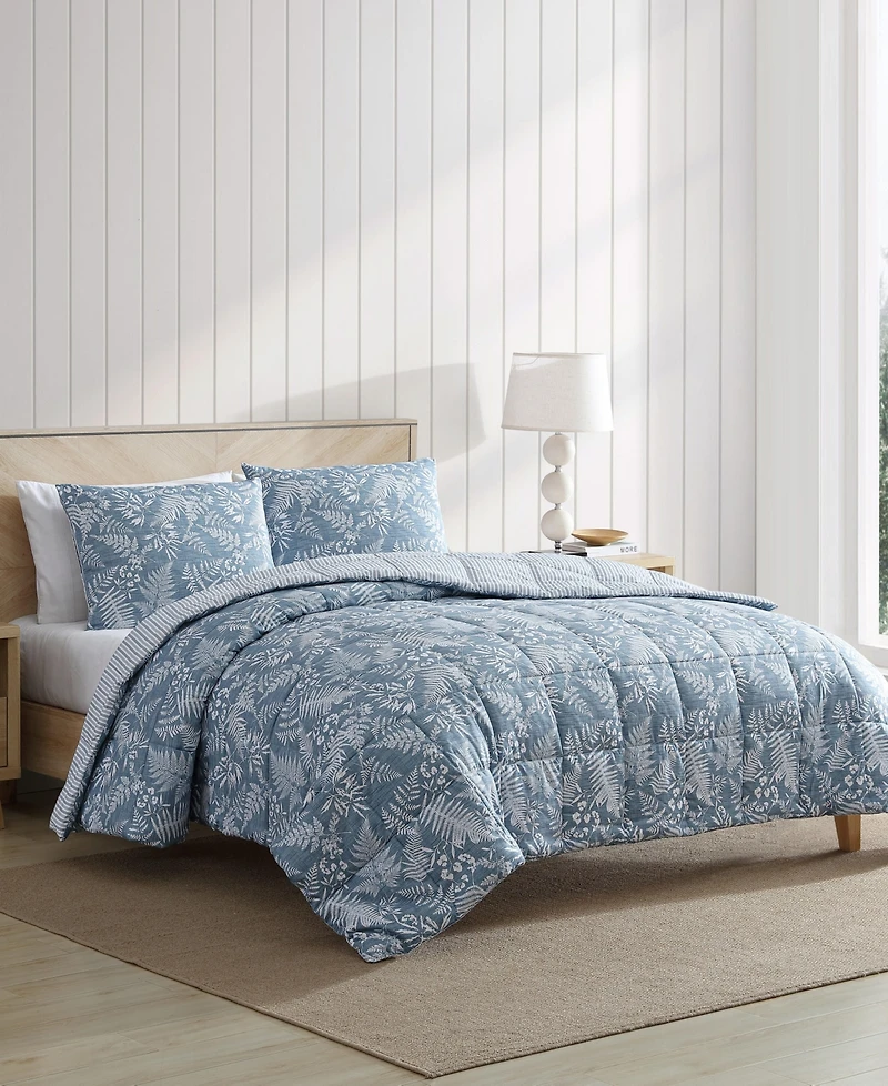 Eddie Bauer Fern Garden Reversible 2 Piece Comforter Set, Twin