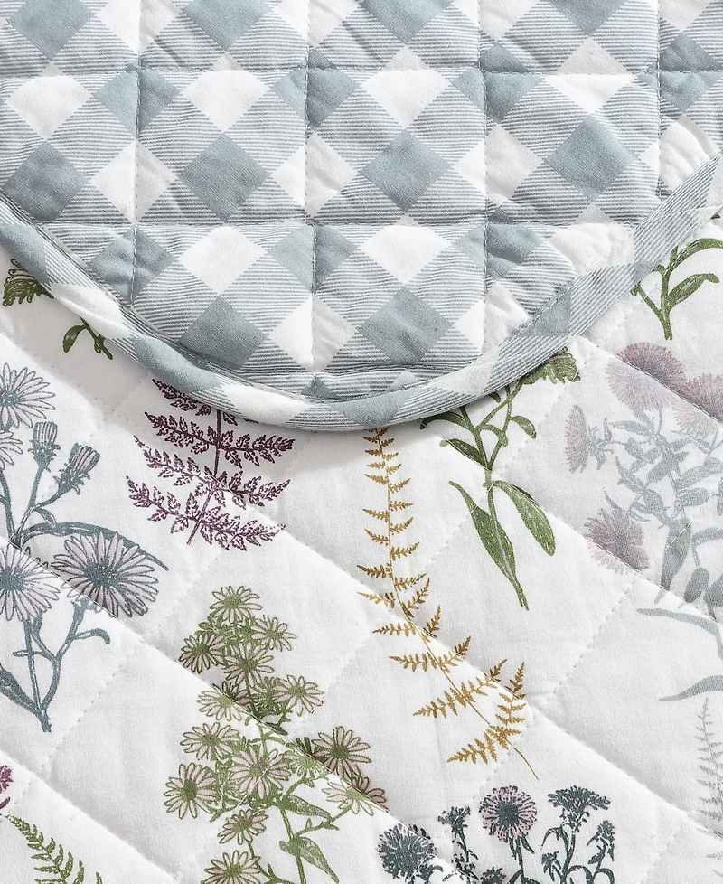 Eddie Bauer Flower Field Reversible Piece Quilt Set