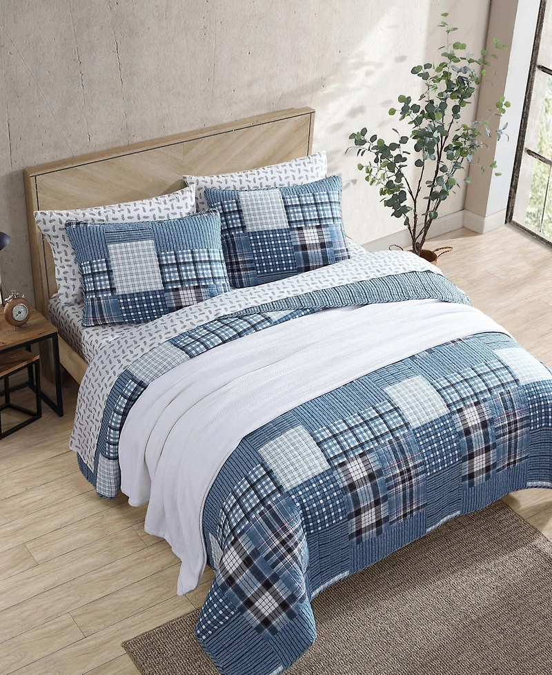 Eddie Bauer Hawthorne Reversible 3 Piece Quilt Set