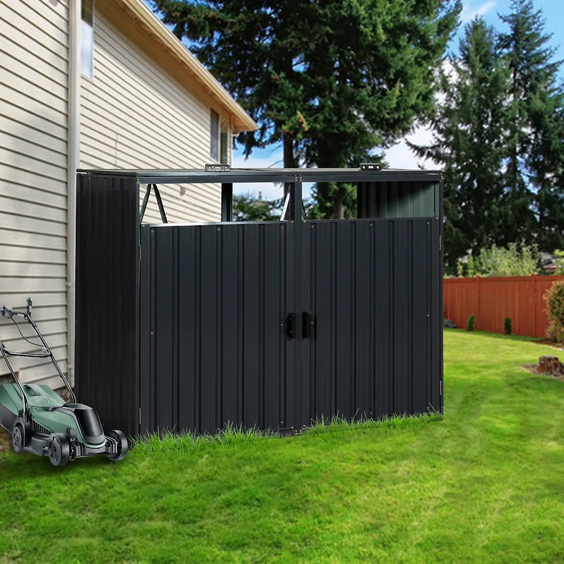 Streamdale Stainless Steel Outdoor Trash Can Storage for Garden Yard
