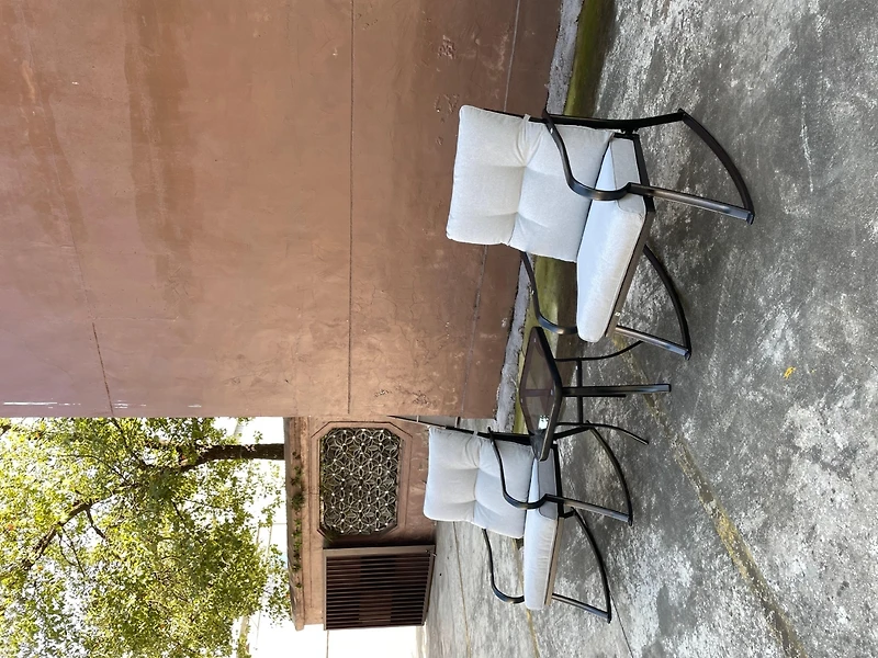 Streamdale Rocker S Chair And Teapoy Offwhite