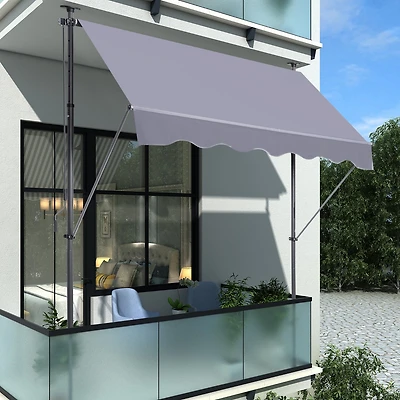 Streamdale Adjustable Retractable Awning with Uv Protection