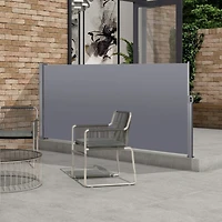 138" X 71"Retractable Side Awning, Waterproof & Uv-Resistant, Privacy Screen