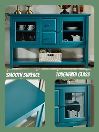 Modern 52" Sideboard with Adjustable Shelves & 2 Doors