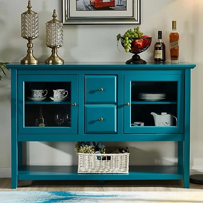 Modern 52" Sideboard with Adjustable Shelves & 2 Doors
