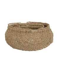 Household Essentials Seagrass Baskets Set of 2 with Handles