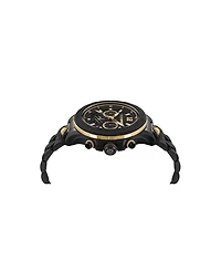 Plein Sport Men's Warrior Tech Chronograph Date Quartz Black Stainless Steel 47.5MM