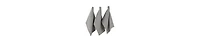 Design Imports Cotton Kitchen Collection Dishtowel Set, 18x26", Gray, 6 Piece