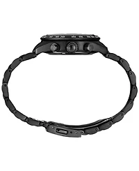 Seiko Men's Chronograph Solar Prospex Speedtimer Black Ion Plated Stainless Steel Bracelet Watch 39mm