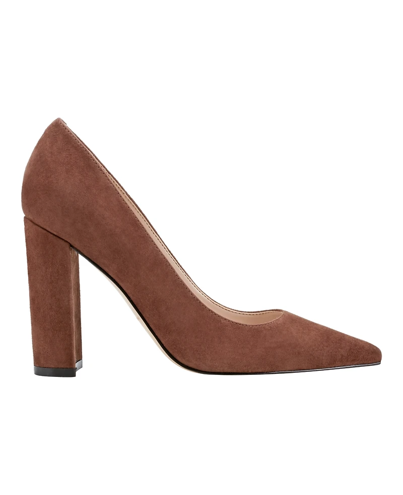 Marc Fisher Ltd Women's Abilene Block Heel Pointy Toe Dress Pumps