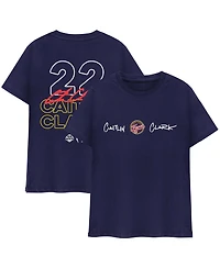 Round21 Men's and Women's Caitlin Clark Navy Indiana Fever Player Signature T-Shirt
