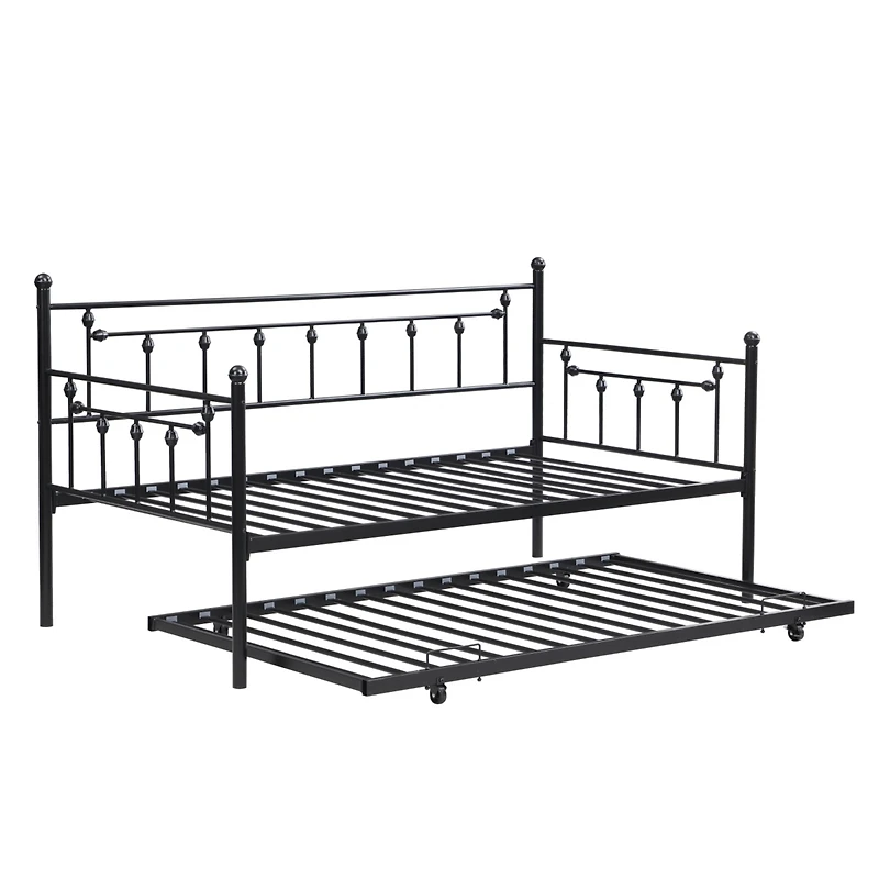 Simplie Fun Daybed With Trundle Black