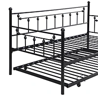 Simplie Fun Daybed With Trundle Black