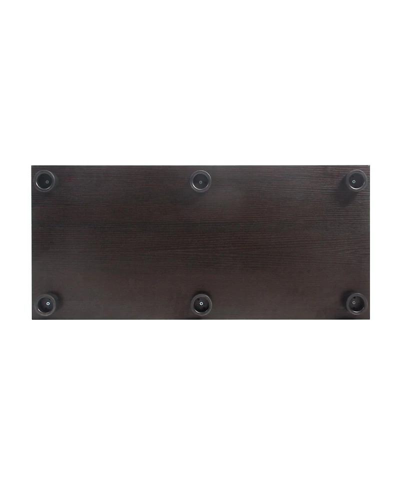 Streamdale Furniture Two Door Glass Cabinet Glass Display Cabinet With 3 Shelves