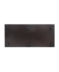 Streamdale Furniture Two Door Glass Cabinet Glass Display Cabinet With 3 Shelves