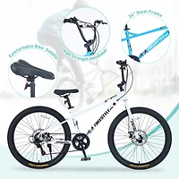 Streamdale Furniture 26" Freestyle Bike for Kids with Double Disc Brakes