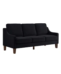 Streamdale Furniture Modern Velvet 3-Seat Sofa with Removable Cushions