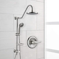 Shower Head With Handheld Shower System With 8" Rain Shower Head (Rough-In Valve Included)