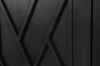 Streamdale Vintage Black Wooden Sideboard - American Country Style