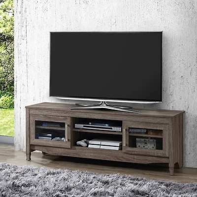 Simplie Fun Grey Driftwood Tv Stand