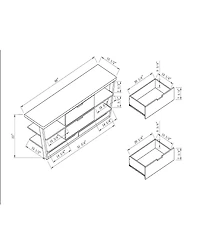 Simplie Fun Tv Stand Brown Walnut