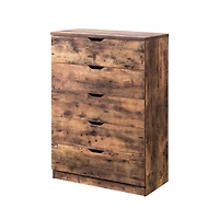 Simplie Fun Utility Cabinet Distressed Wood