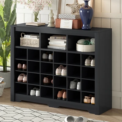 Streamdale Sleek 24 Shoe Cubby Console & Sideboard