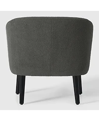 WestinTrends 29" Wide Mid Century Modern Club Barrel Accent Armchair, Set of 2