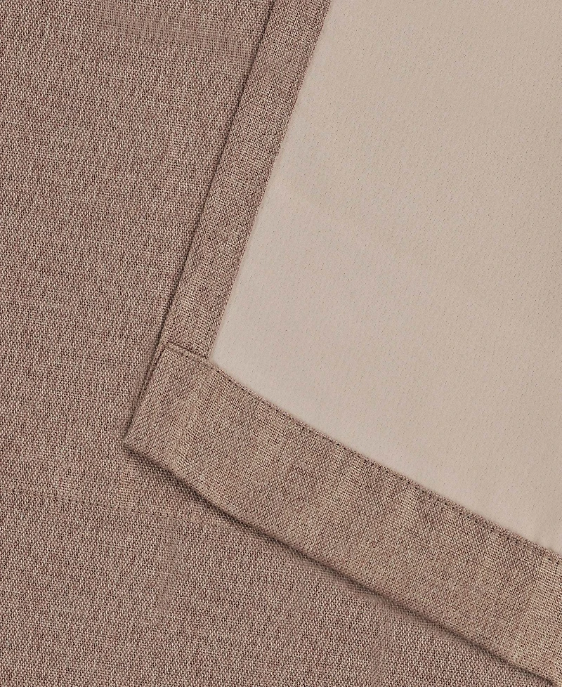 Superior Linen-Inspired Classic Room Darkening Modern Fade Resistant -Piece Curtain Set with Grommet Header Top