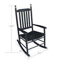 Streamdale Furniture Wooden Porch Rocker Chair