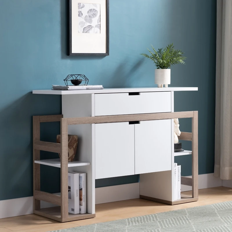 Simplie Fun Buffet White Dark Taupe