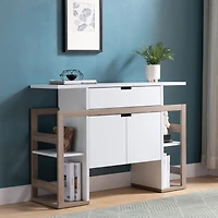 Simplie Fun Buffet White Dark Taupe