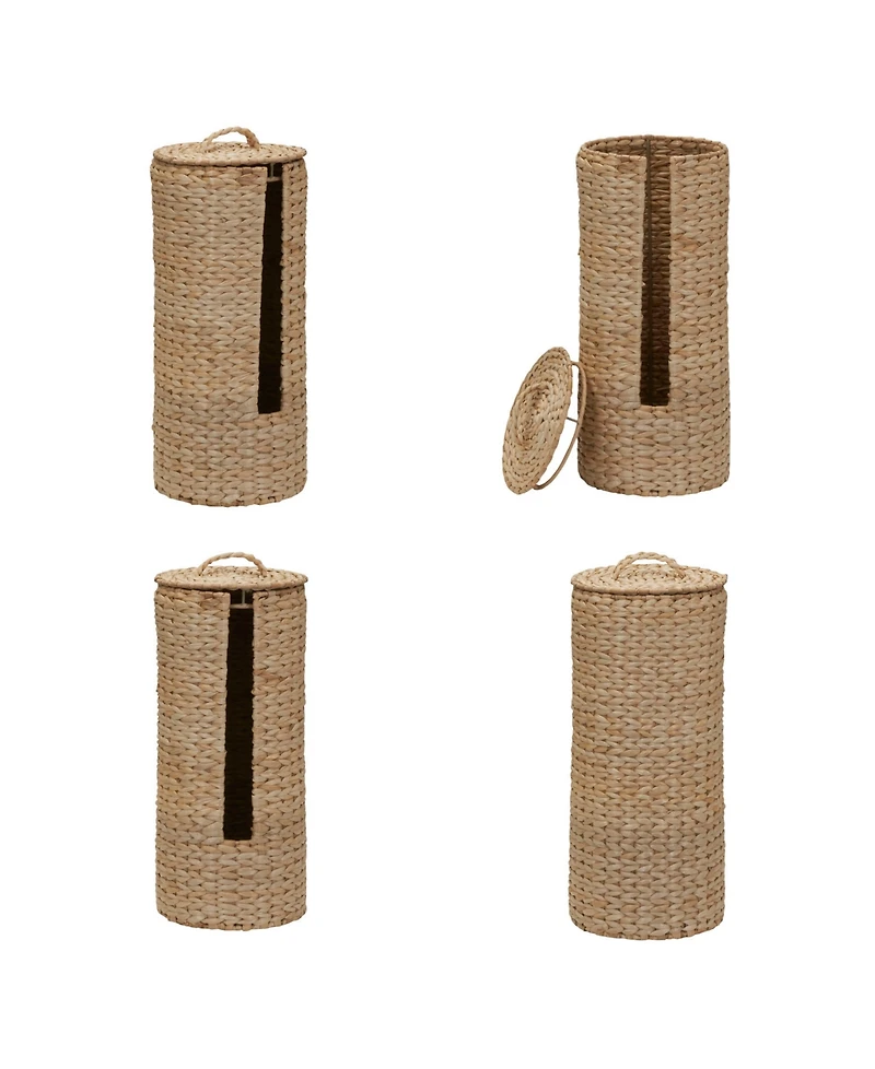 Household Essentials 3-Piece Set Wicker Bathroom Accessories