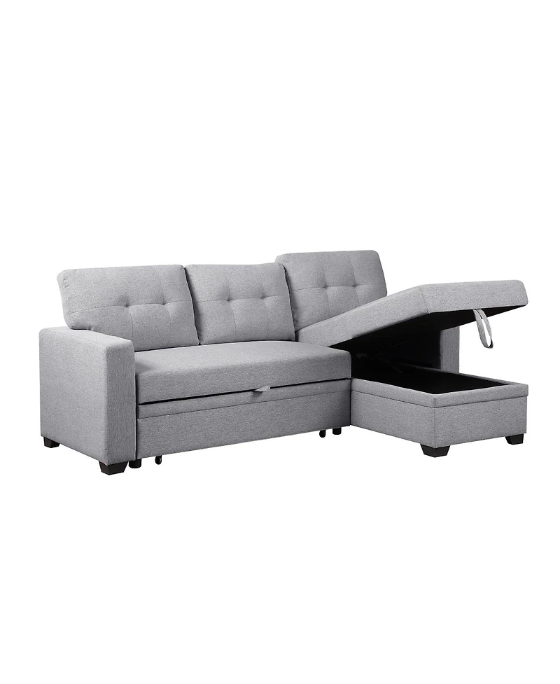 Streamdale Upholstered Pull Out Sectional Sofa With Chaise