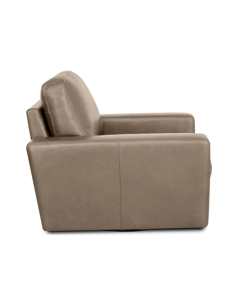 Matera 40" Leather Swivel Chair