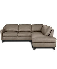 Rutherford Home Bari 98" Leather 2-piece Sectional