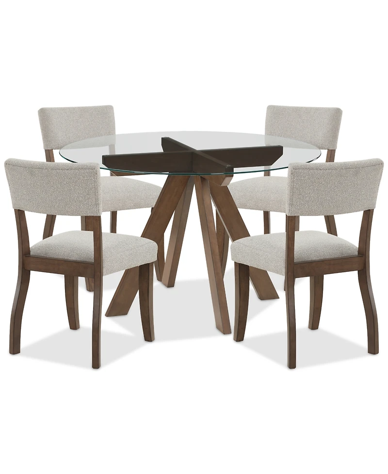 Closeout! Gardley Dining 5-Pc. Set (Table & 4 Chairs), Created for Macy's