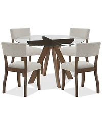 Closeout! Gardley Dining 5-Pc. Set (Table & 4 Chairs), Created for Macy's