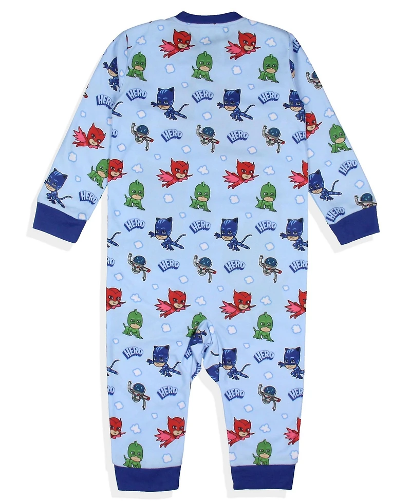 Pj Masks Toddler Boys Gekko Catboy Owlette Hero! Footless Sleeper Pajama Union Suit