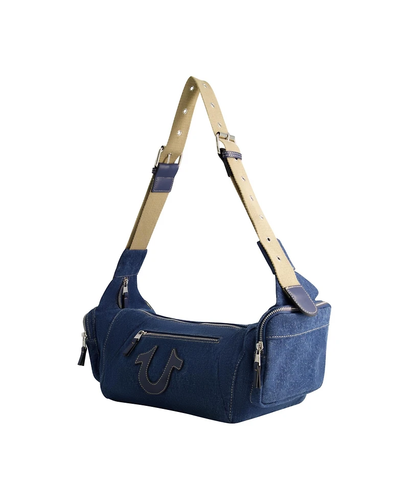 True Religion Horseshoe Motif Slouchy Hobo