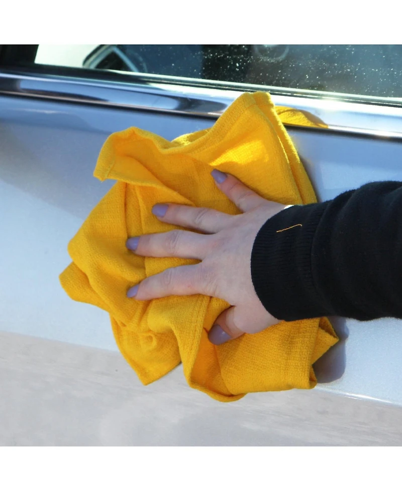 Arkwright Home Huck Cotton Cleaning Towels (12 Pack), 16x26, Multi-Purpose, Reusable, Color Options