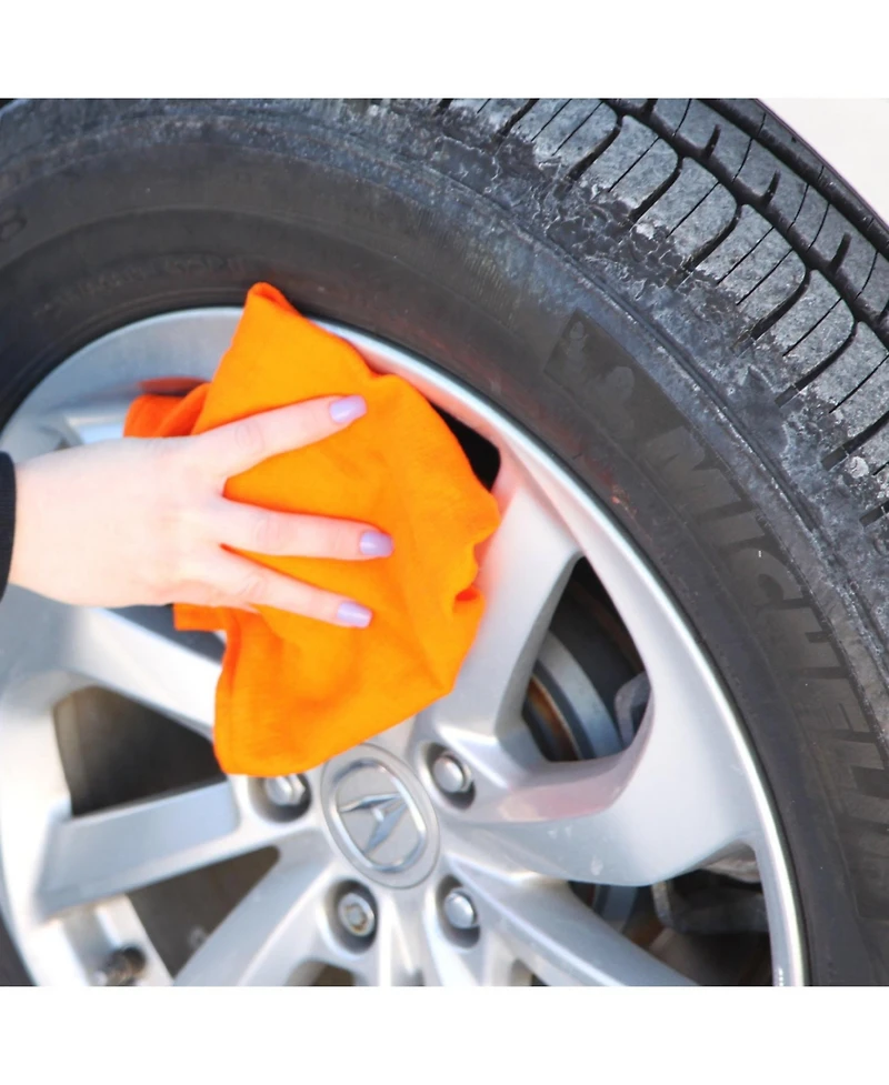 Arkwright Home Huck Cotton Cleaning Towels (12 Pack), 16x26, Multi-Purpose, Reusable, Color Options