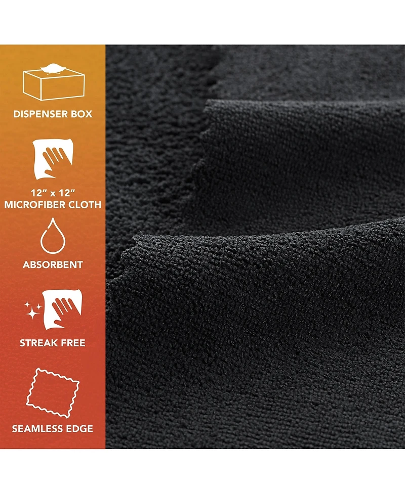 Arkwright Home Smart Rags Microfiber Cleaning Cloths (Box of 50), 12x12 in., Reusable, Multi-Purpose, Color Options
