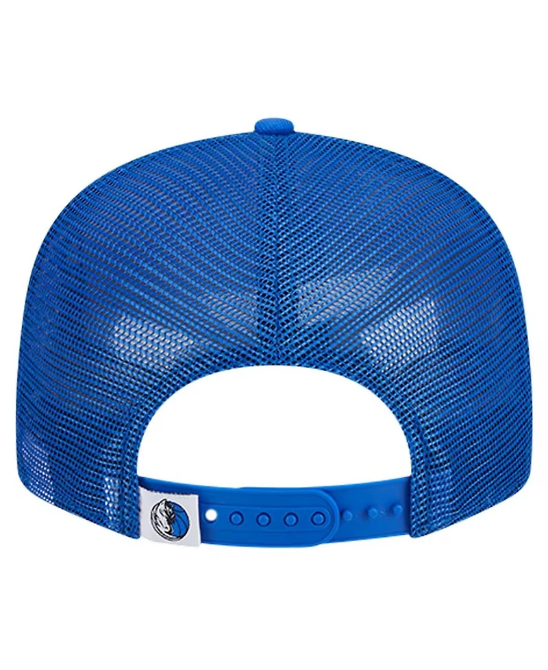 New Era Men's Blue Dallas Mavericks Evergreen Meshback 9FIFTY Snapback Hat