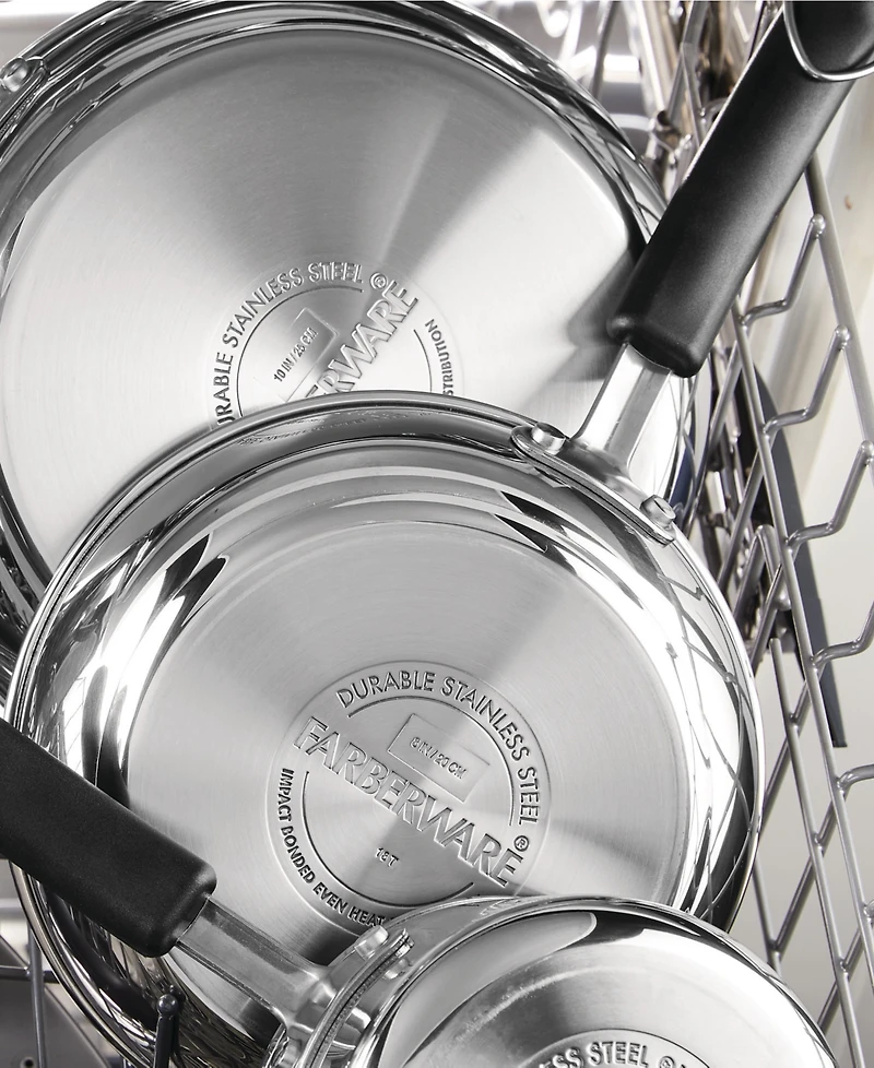 Farberware Brilliance Stainless Steel 10-Pc. Cookware Set