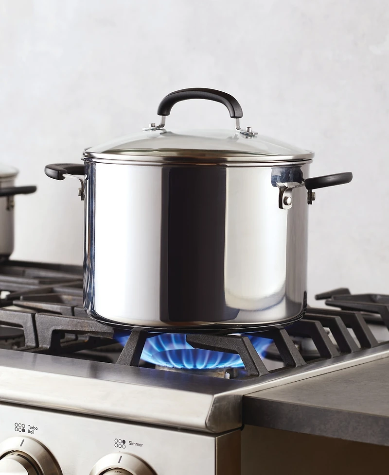 Farberware Brilliance Stainless Steel 8-Qt. Stockpot with Lid
